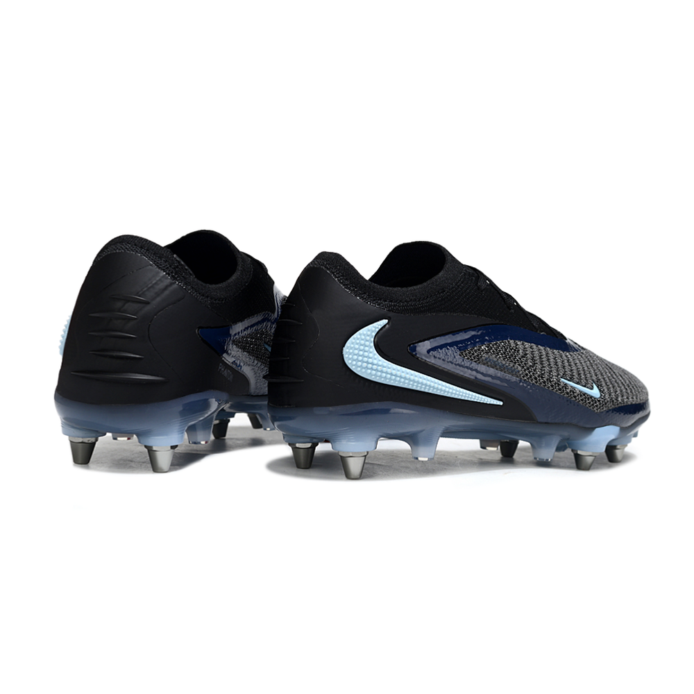 Chuteira Campo Nike Phantom GX 6 Elite Trava Mista Preto e Azul
