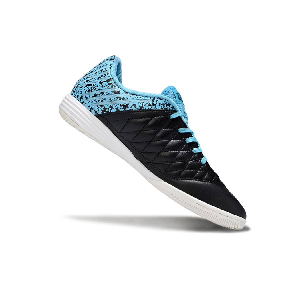 Chuteira Futsal Nike Lunar Gato II IC Preto e Azul