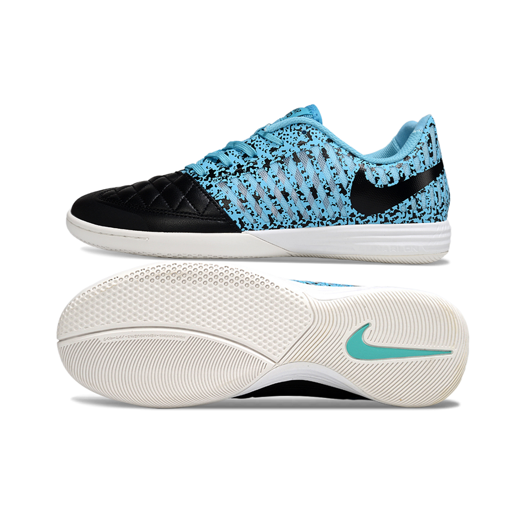 Chuteira Futsal Nike Lunar Gato II IC Preto e Azul