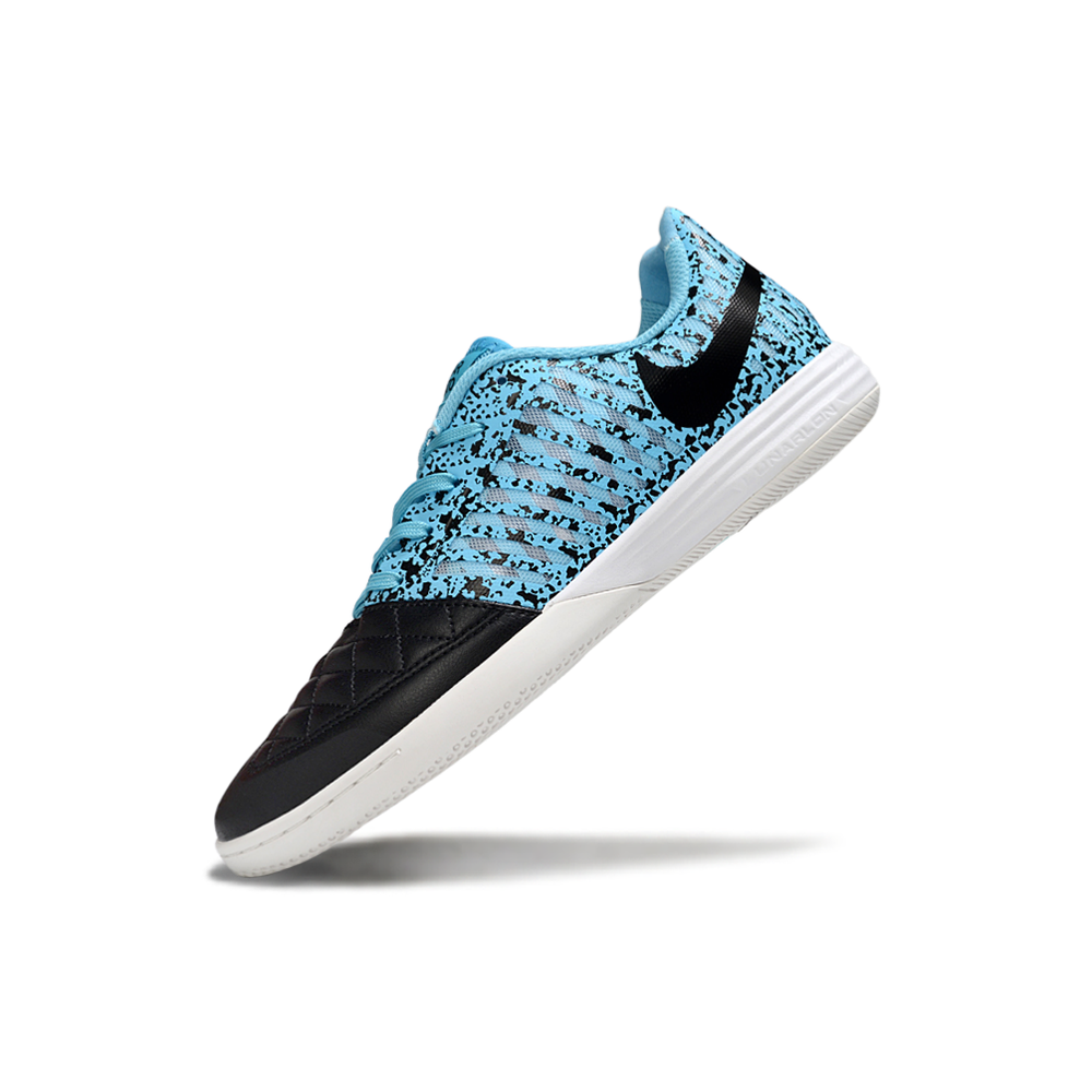Chuteira Futsal Nike Lunar Gato II IC Preto e Azul