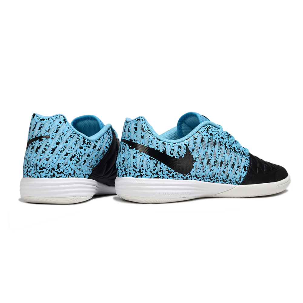 Chuteira Futsal Nike Lunar Gato II IC Preto e Azul