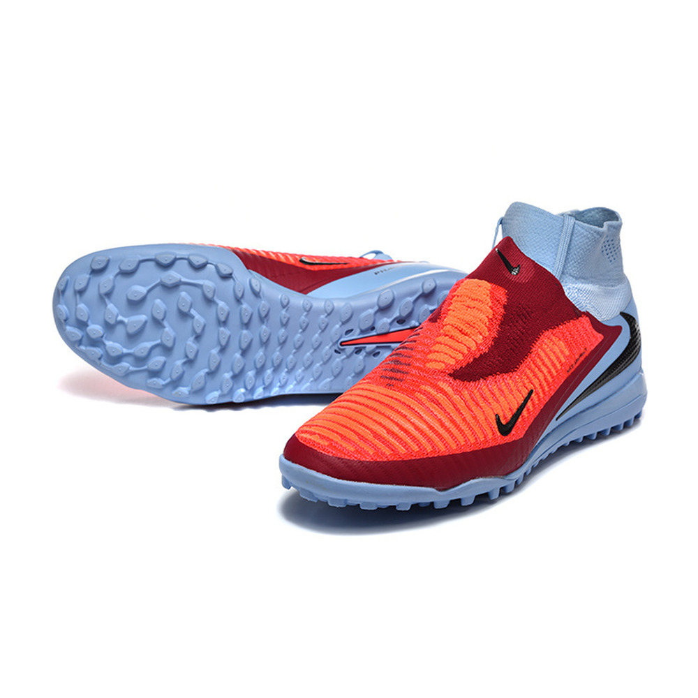 Chuteira Society Nike Phantom GX 6 DF Elite TF Azul e Laranja