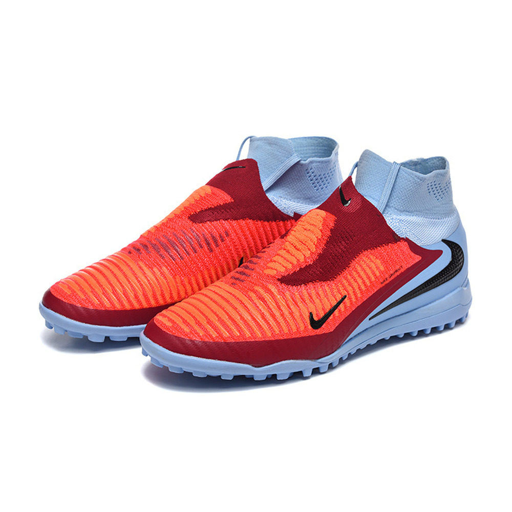 Chuteira Society Nike Phantom GX 6 DF Elite TF Azul e Laranja