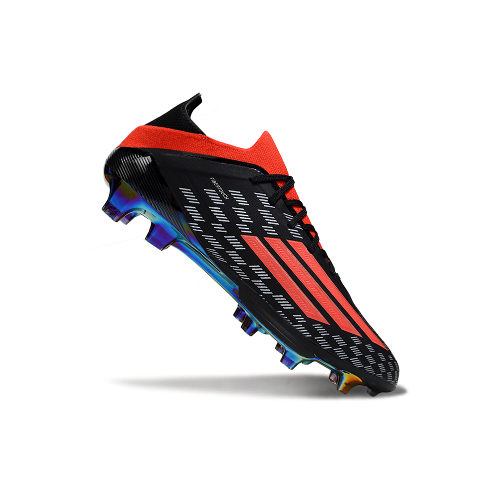 Chuteira Campo Adidas F50 FG Preto, Branco e Vermelho