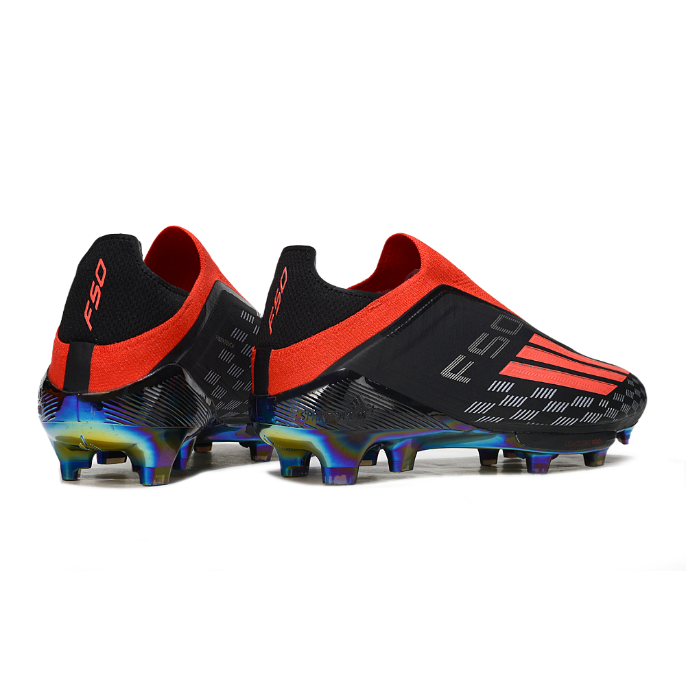 Chuteira Campo Adidas F50 LL FG Preto, Branco e Vermelho