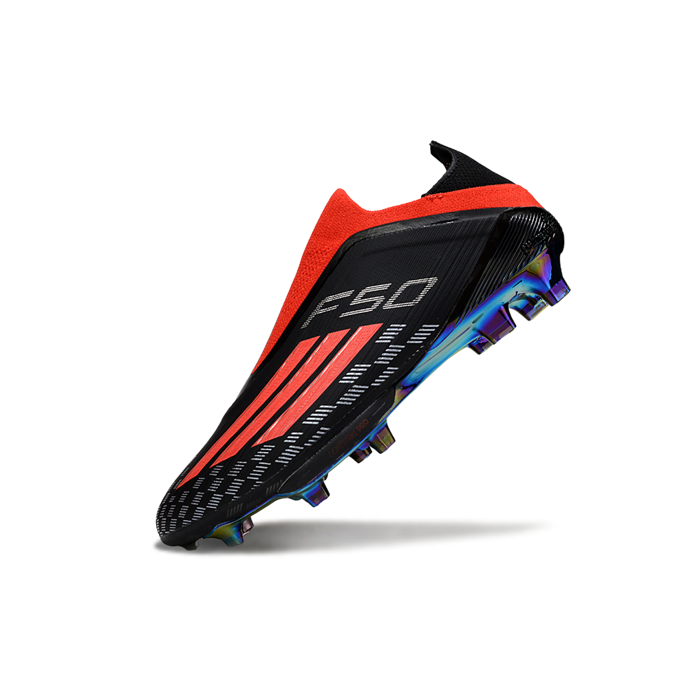 Chuteira Campo Adidas F50 LL FG Preto, Branco e Vermelho