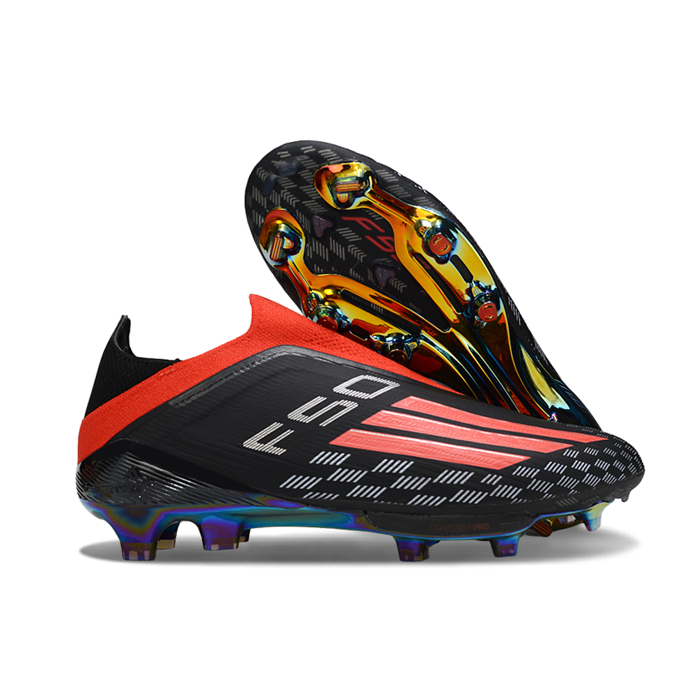 Chuteira Campo Adidas F50 LL FG Preto, Branco e Vermelho