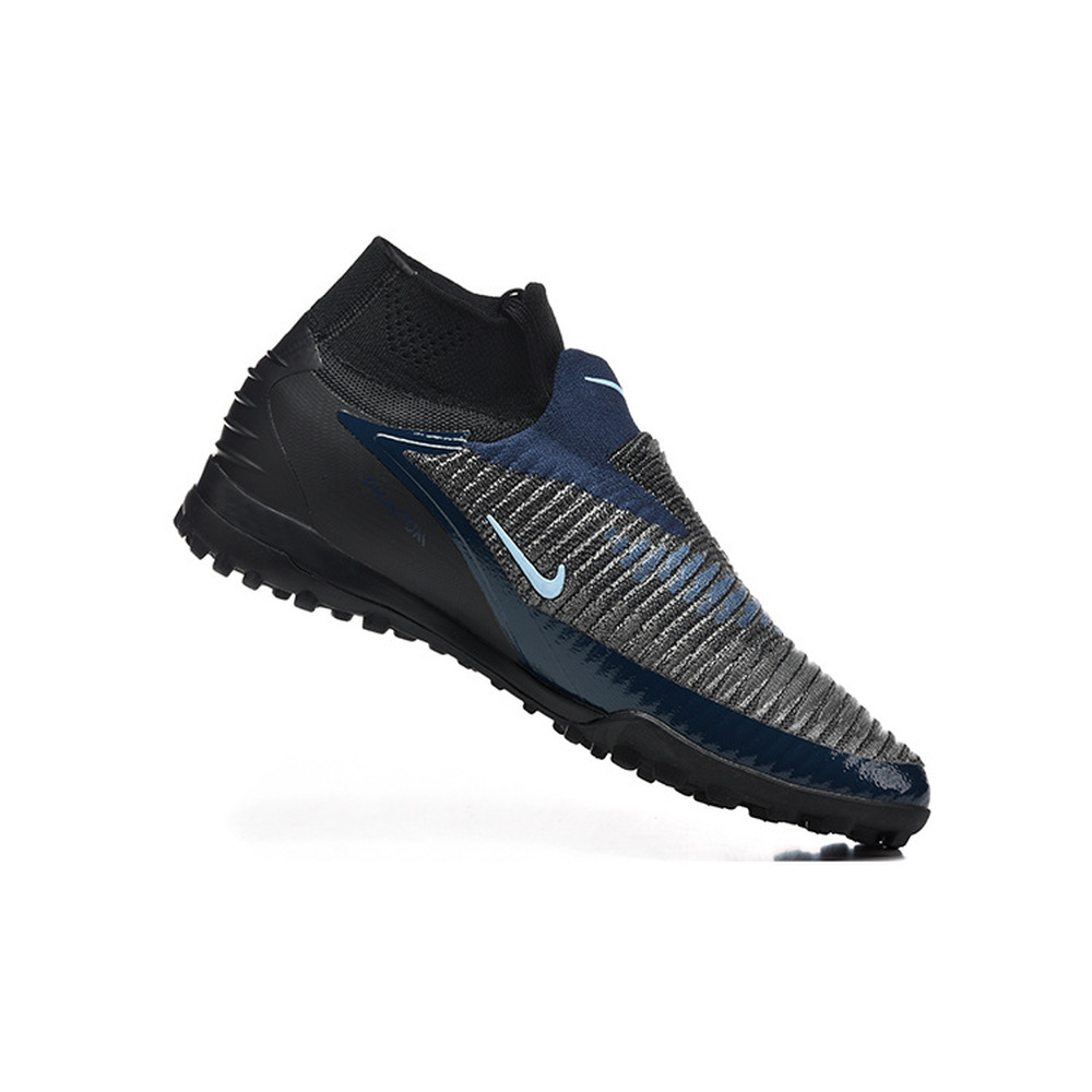 Chuteira Society Nike Phantom GX 6 DF Elite TF Preto e Azul