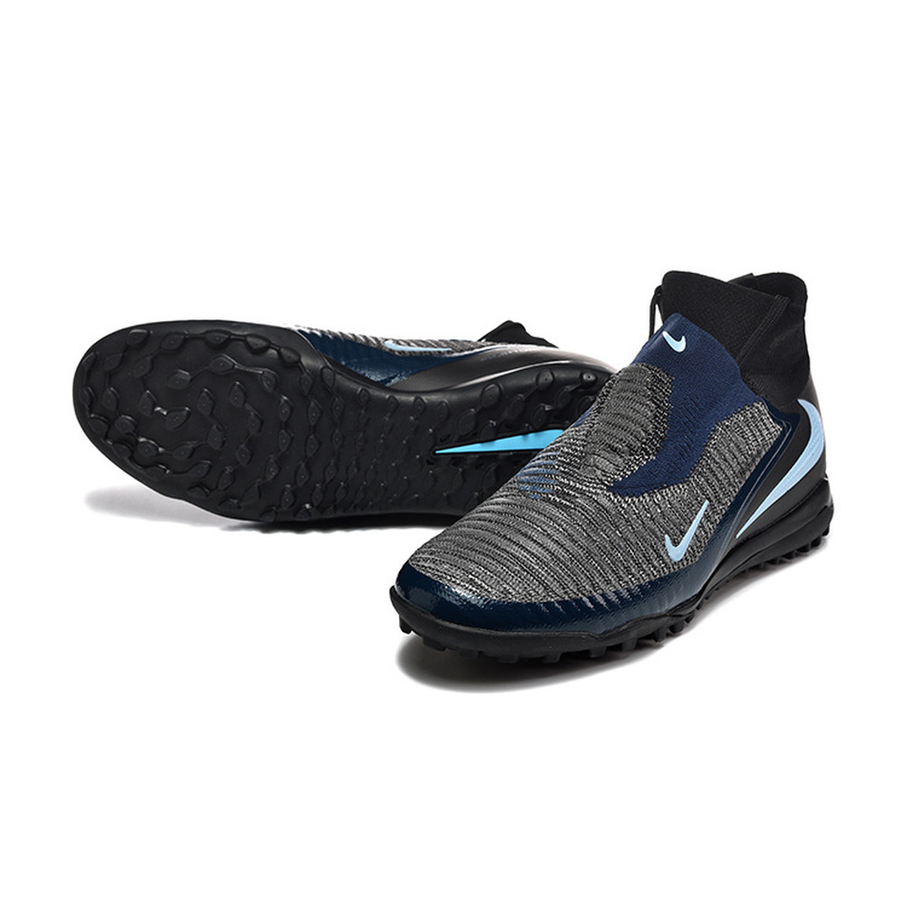 Chuteira Society Nike Phantom GX 6 DF Elite TF Preto e Azul