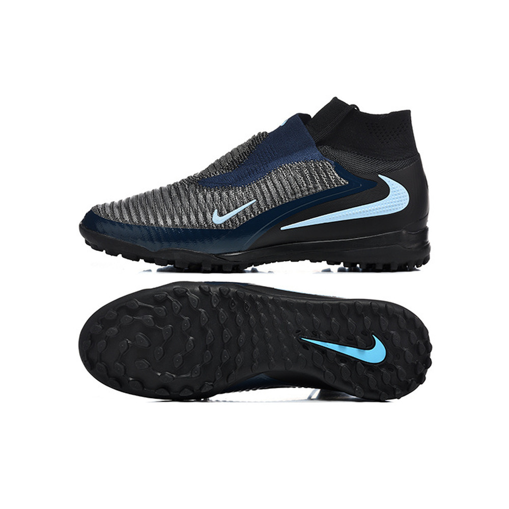 Chuteira Society Nike Phantom GX 6 DF Elite TF Preto e Azul