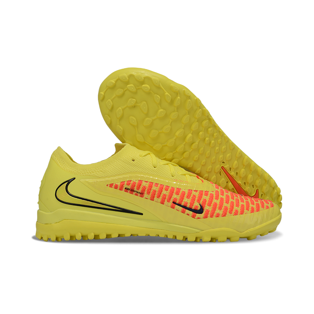 Chuteira Society Nike Phantom GX 6 Elite TF Amarelo e Laranja 