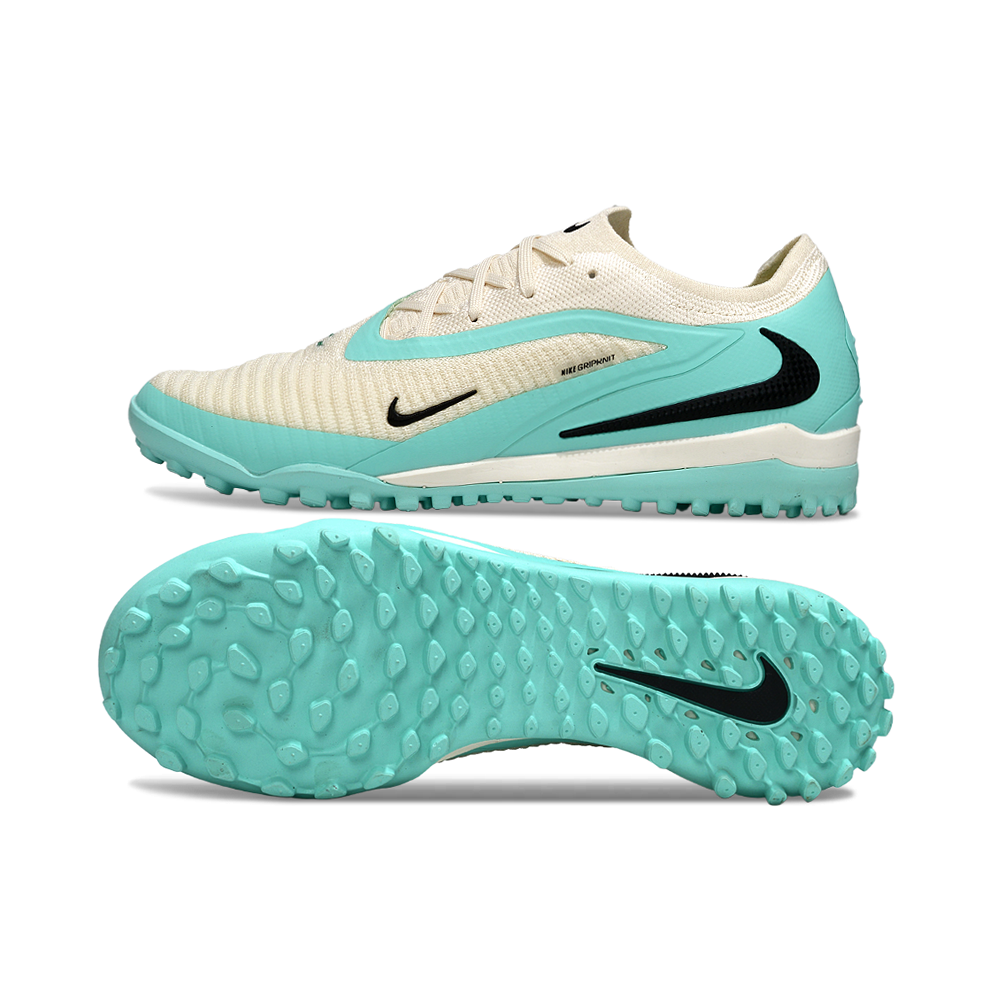 Chuteira Society Nike Phantom GX 6 Elite TF Branco, Verde e Preto
