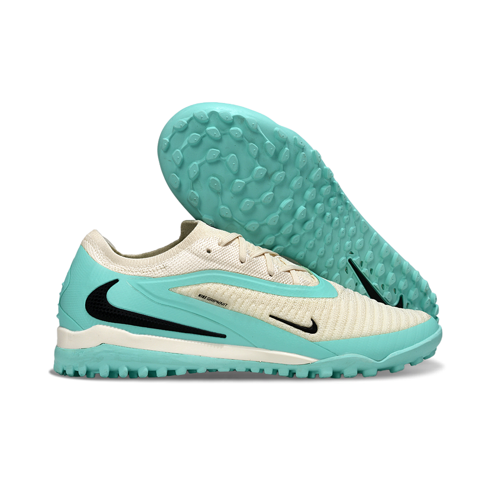Chuteira Society Nike Phantom GX 6 Elite TF Branco, Verde e Preto