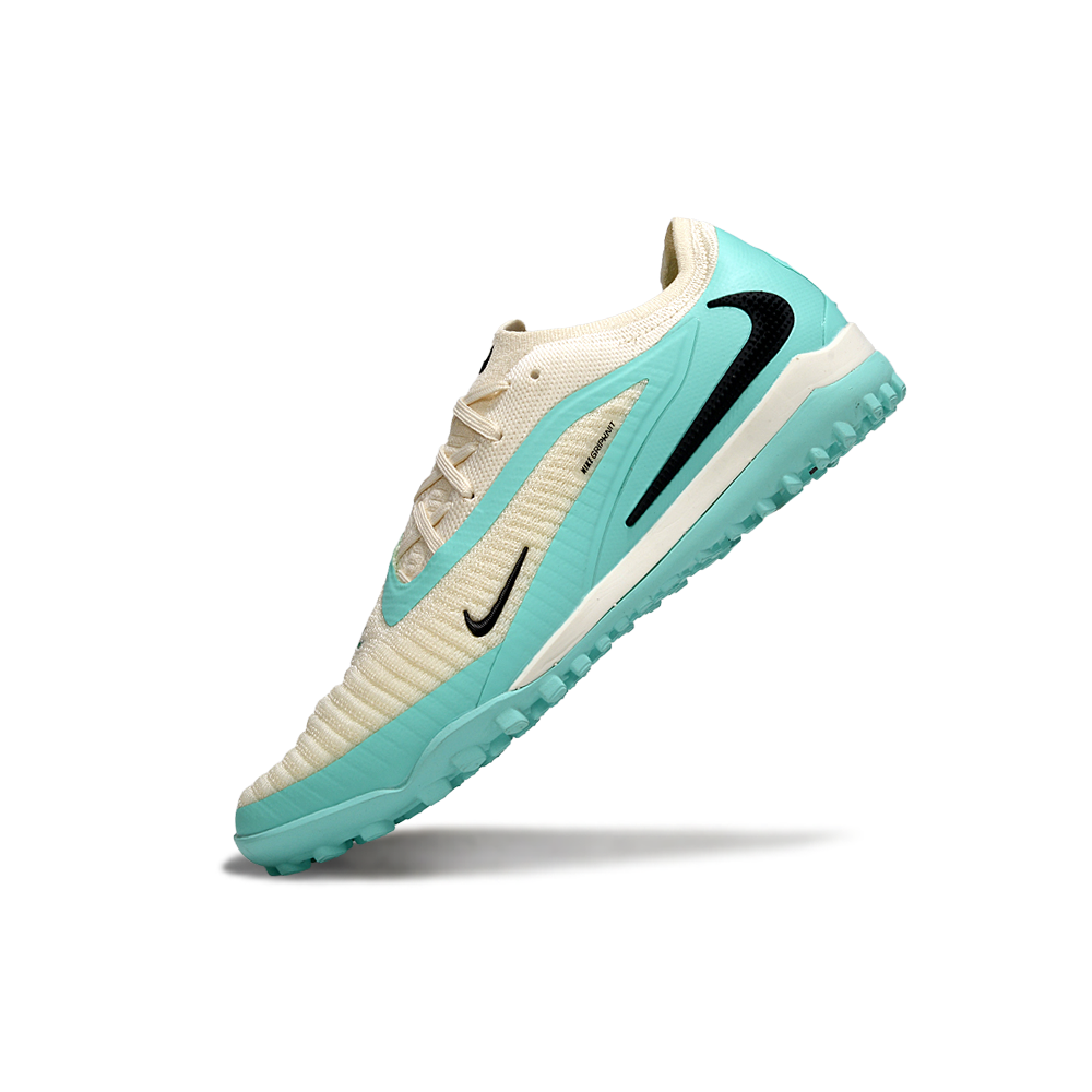 Chuteira Society Nike Phantom GX 6 Elite TF Branco, Verde e Preto