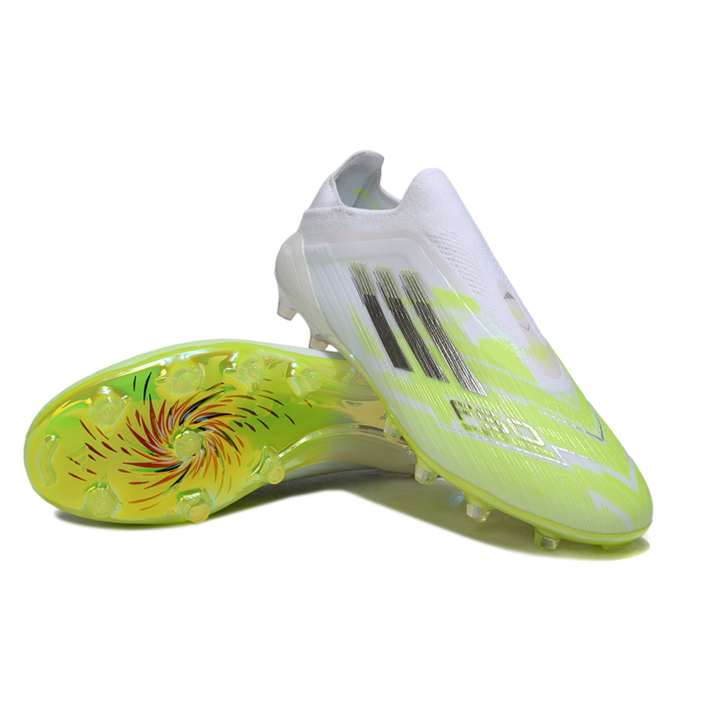 Chuteira Campo Adidas F50 LL FG Branco e Verde "Born For Goals Pack"
