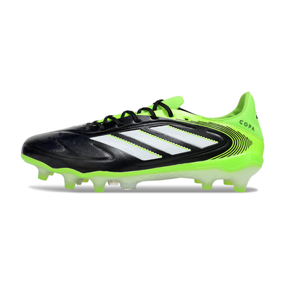 Chuteira Campo Adidas Copa Pure III Elite FG Preta, Verde e Branca "Radiant Blaze"