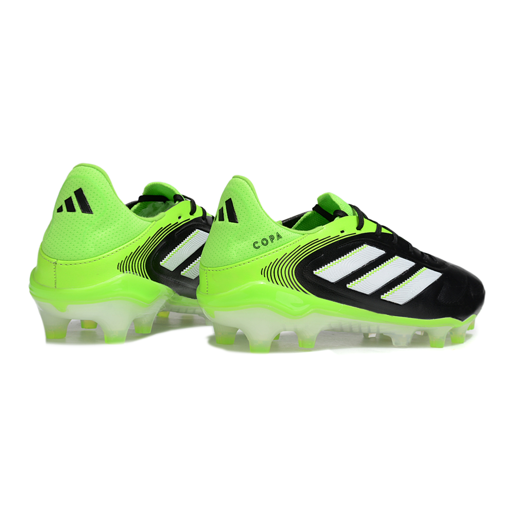 Chuteira Campo Adidas Copa Pure III Elite FG Preta, Verde e Branca "Radiant Blaze"