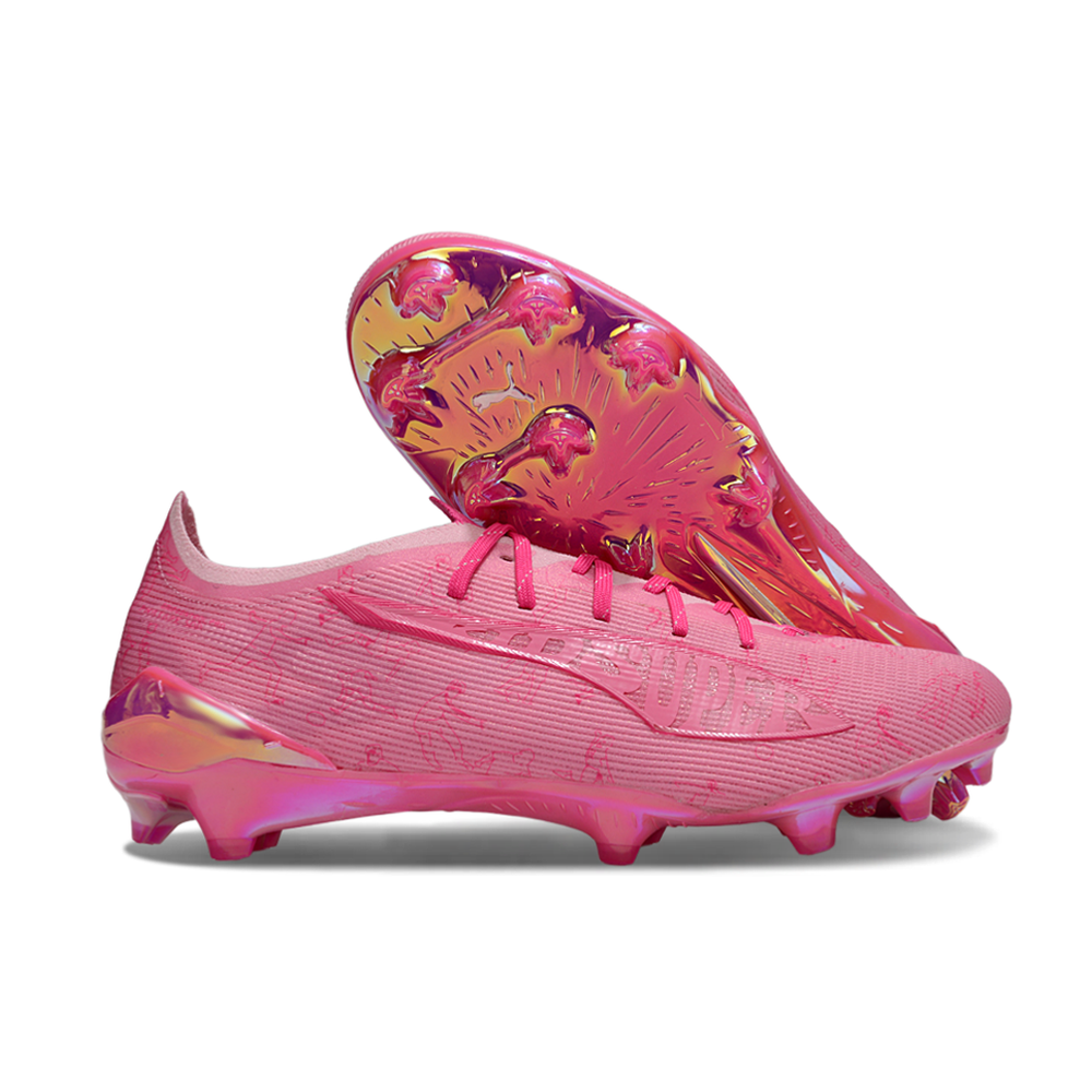 Chuteira Campo Puma Ultra 5 Ultimate FG Rosa "KidSuper"
