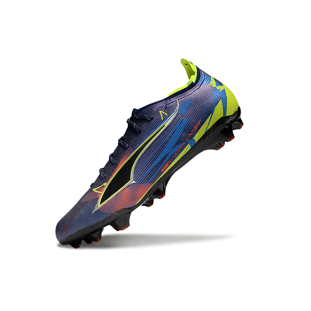 Chuteira Campo Puma Ultra 6 Ultimate FG Azul e Verde "Dare To"