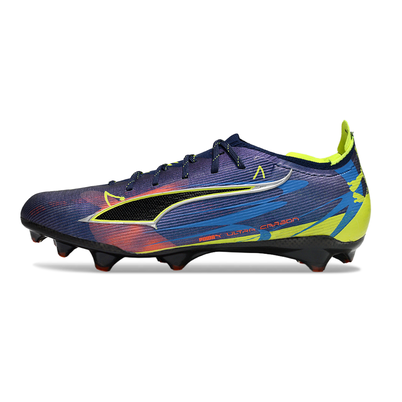 Chuteira Campo Puma Ultra 6 Ultimate FG Azul e Verde "Dare To"