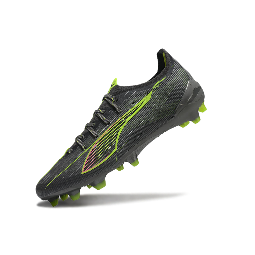 Chuteira Campo Puma Ultra 5 Ultimate FG Cinza e Verde "Audacity Pack"
