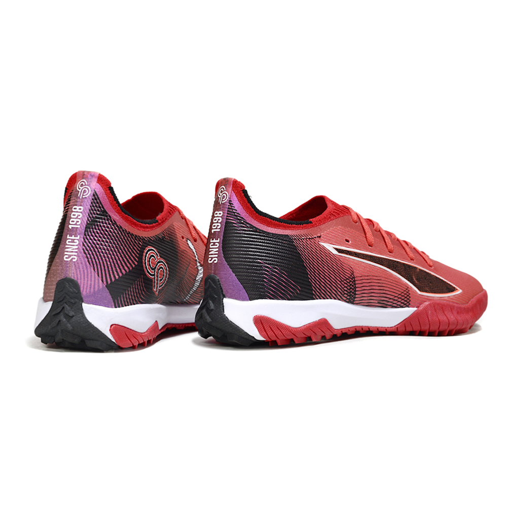 Chuteira Society Puma Ultra 6 Ultimate TF Vermelho e Preto