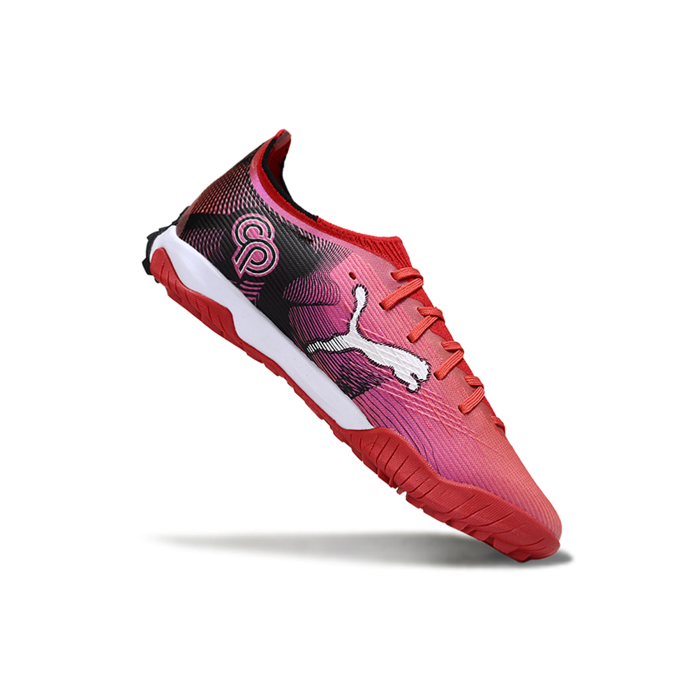 Chuteira Society Puma Ultra 6 Ultimate TF Vermelho e Preto