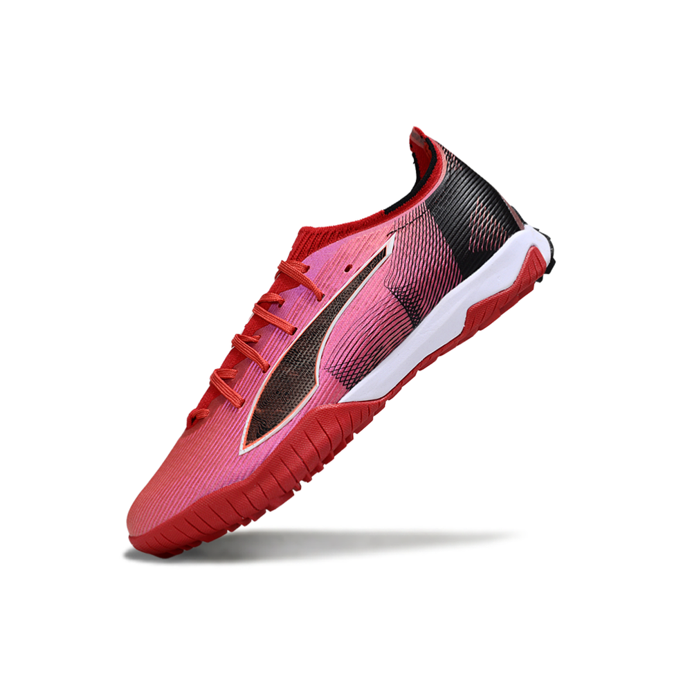 Chuteira Society Puma Ultra 6 Ultimate TF Vermelho e Preto