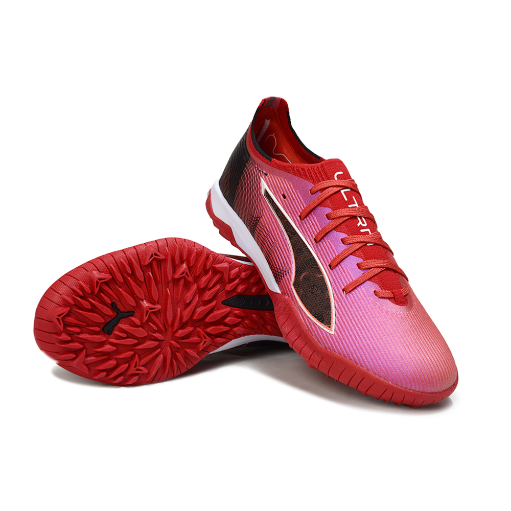 Chuteira Society Puma Ultra 6 Ultimate TF Vermelho e Preto