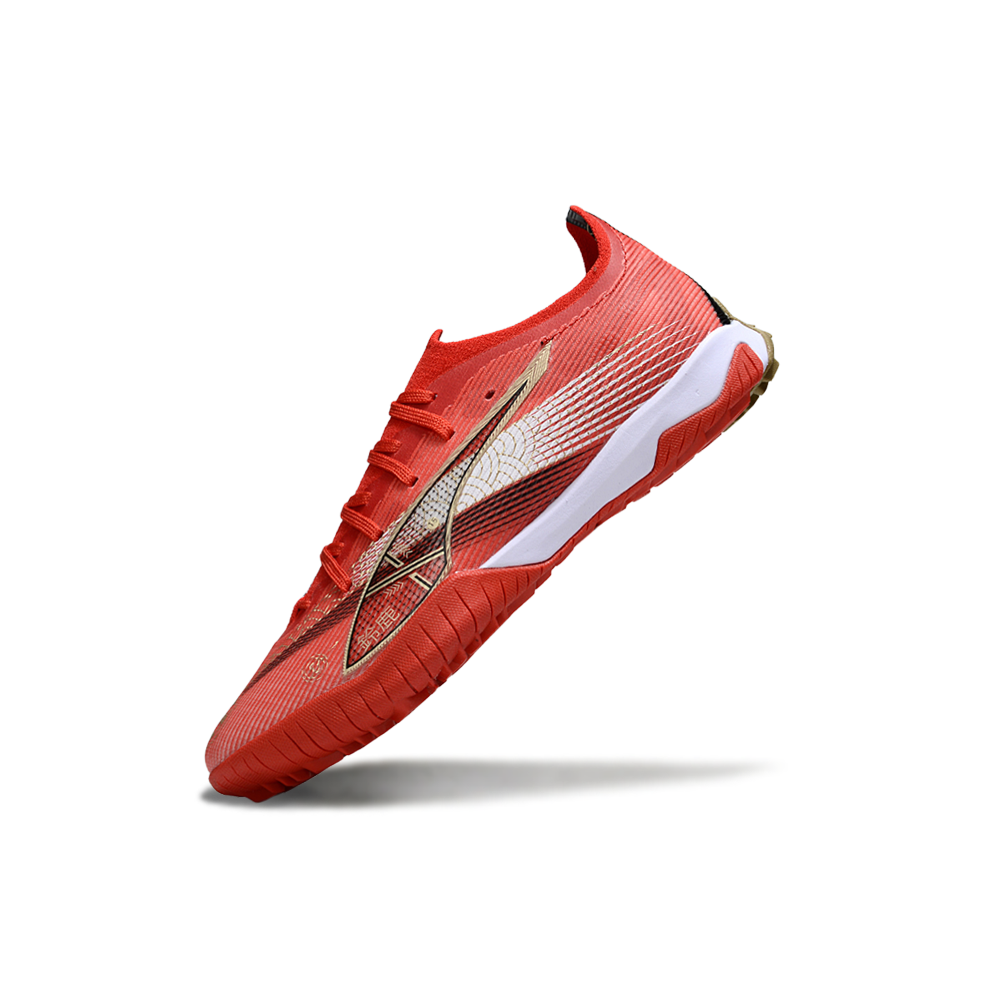 Chuteira Society Puma Ultra 6 Ultimate TF Vermelha e Branca