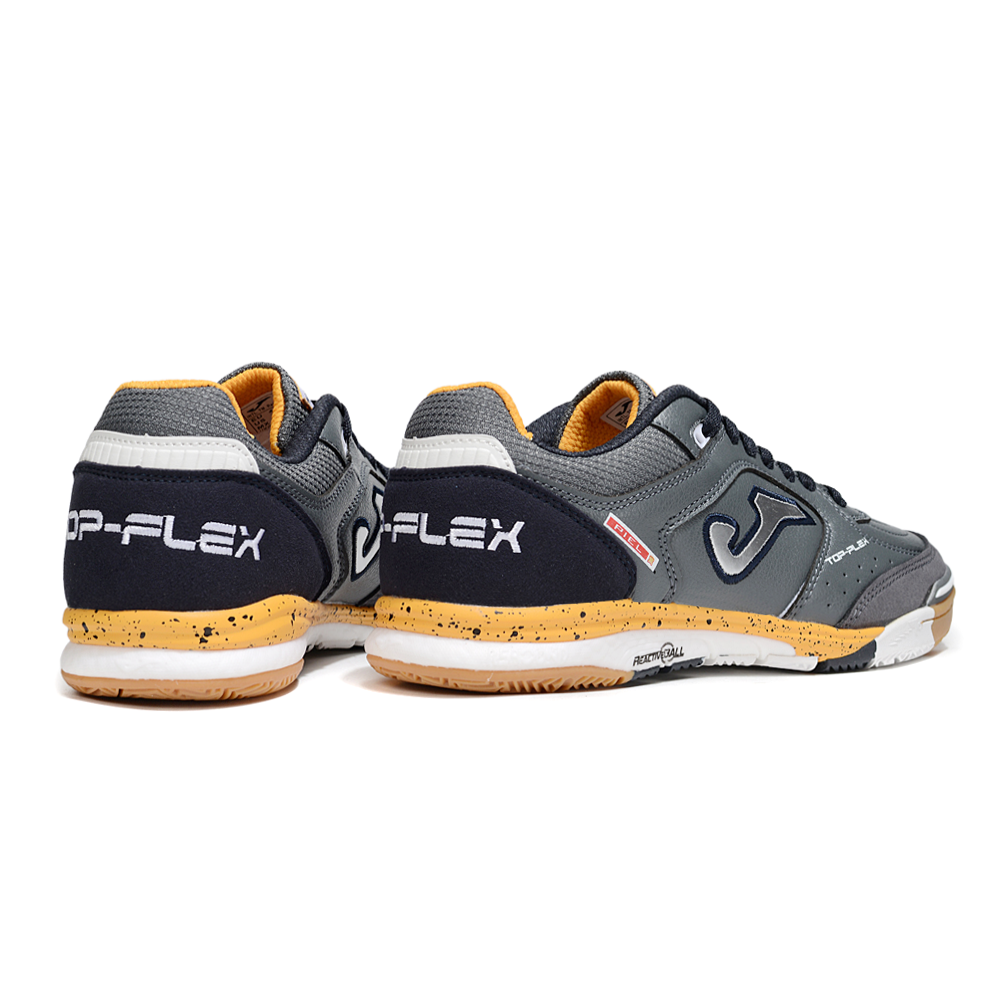 Chuteira Futsal Joma Top Flex Rebound IC Cinza e Preto