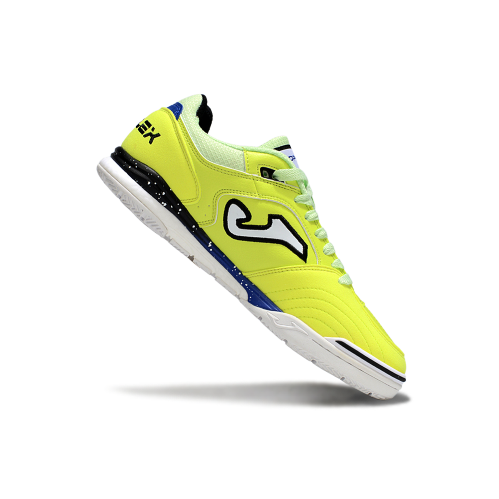 Chuteira Futsal Joma Top Flex Rebound IC Verde, Preto e Azul