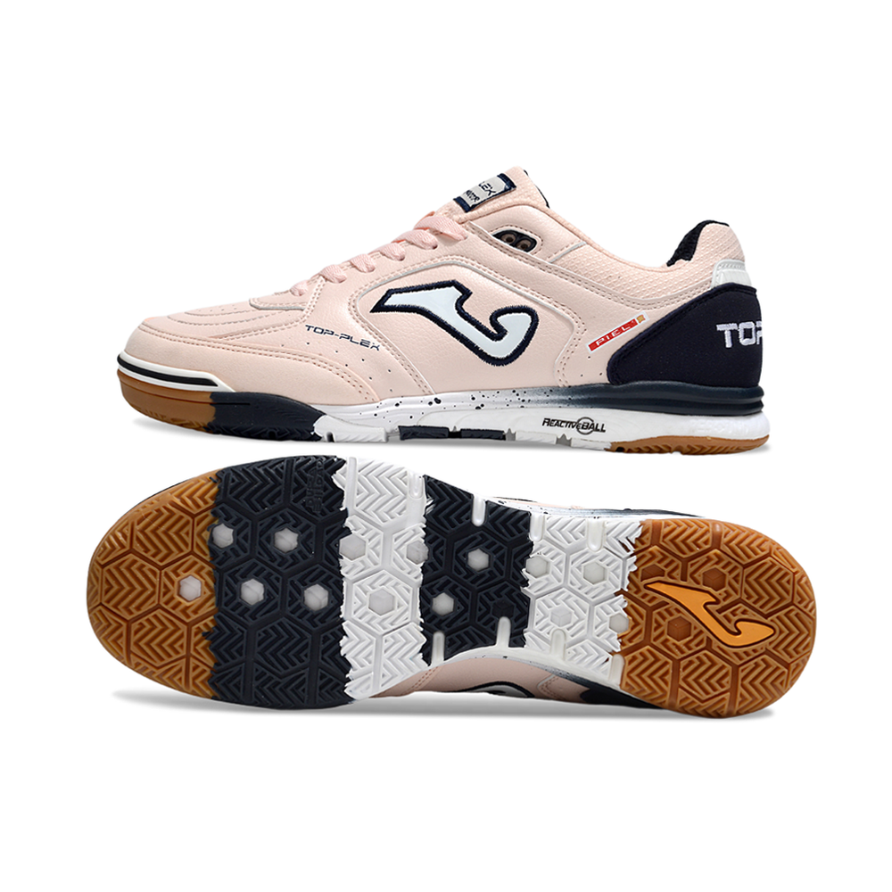 Chuteira Futsal Joma Top Flex Rebound IC Rosa e Azul