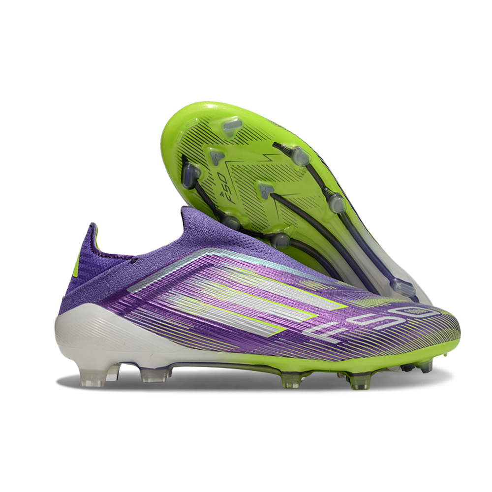 Chuteira Campo Adidas F50 LL FG Roxo e Verde "Radiant Blaze Pack"