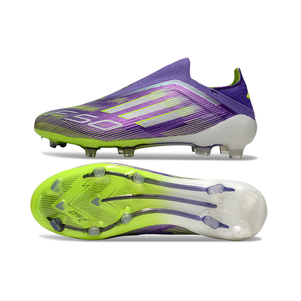 Chuteira Campo Adidas F50 LL FG Roxo e Verde "Radiant Blaze Pack"