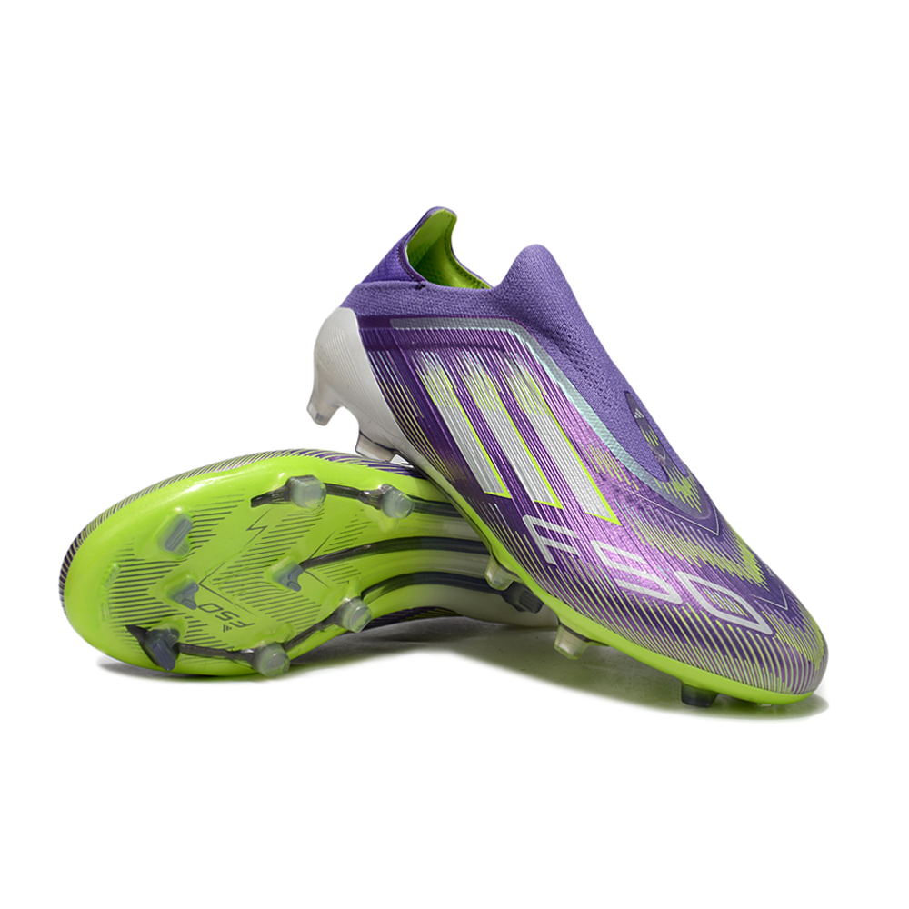 Chuteira Campo Adidas F50 LL FG Roxo e Verde "Radiant Blaze Pack"