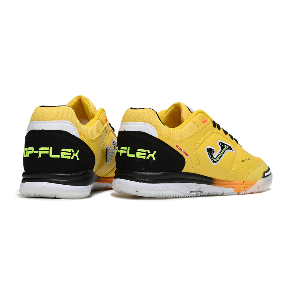 Chuteira Futsal Joma Top Flex Rebound IC Amarelo e Preto