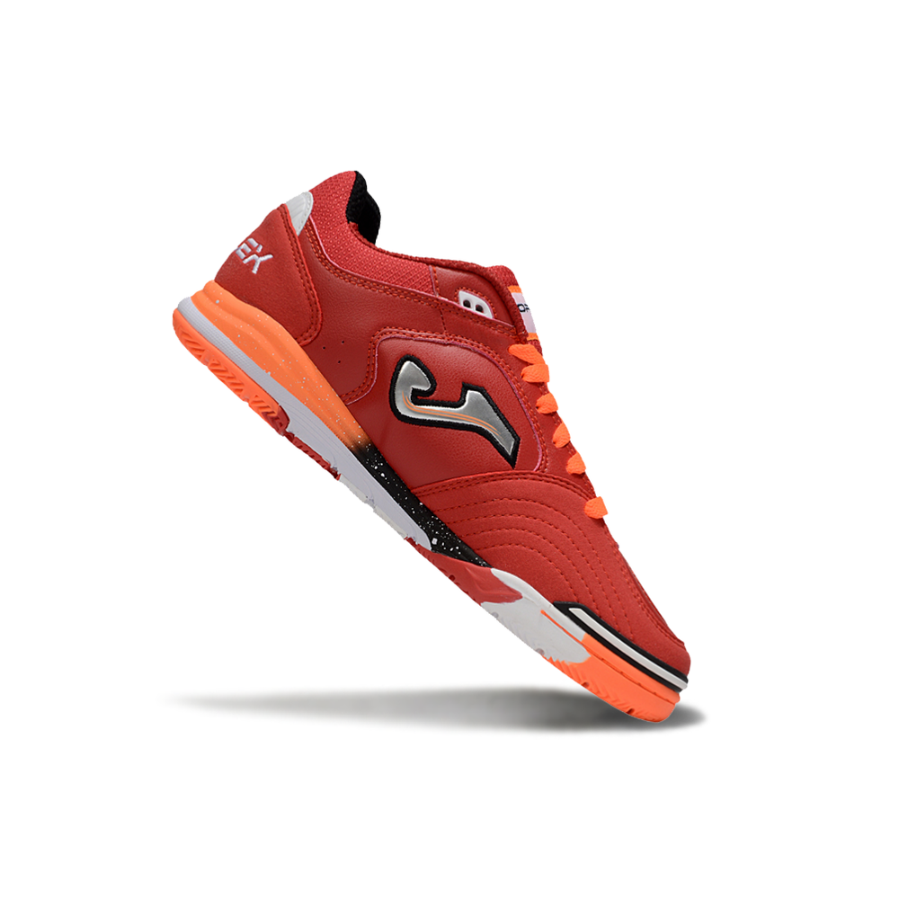 Chuteira Futsal Joma Top Flex Rebound IC Vermelha e Laranja