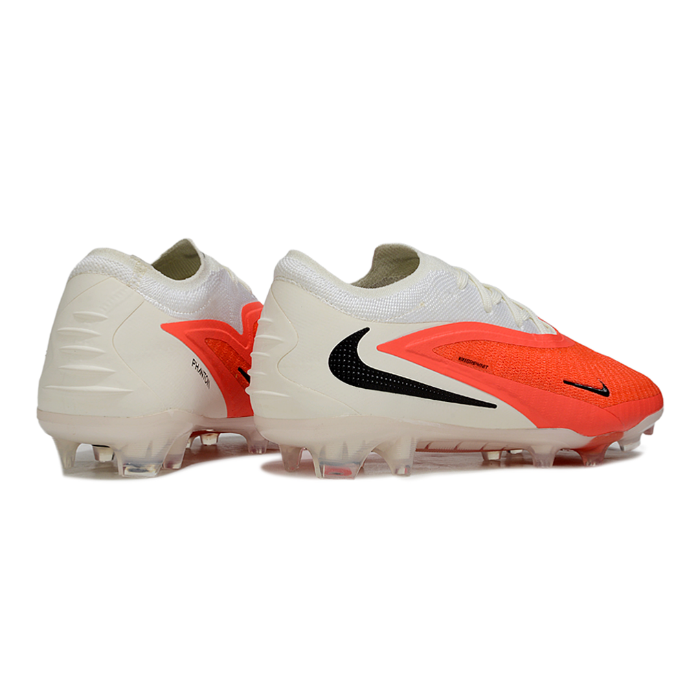 Chuteira Campo Nike Phantom GX 3 Elite FG Branco e Laranja 