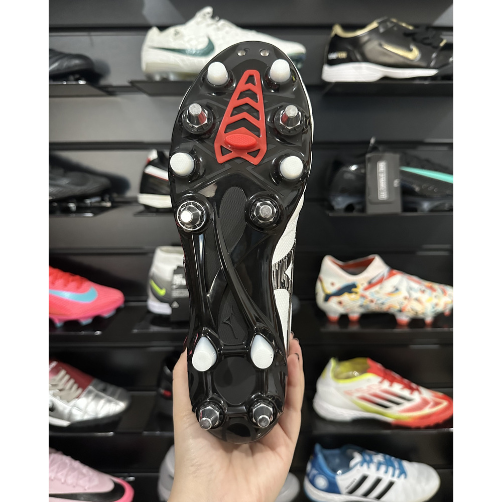 Chuteira Campo Mizuno Morelia Neo 4 Trava Mista Branca - Pronta Entrega 