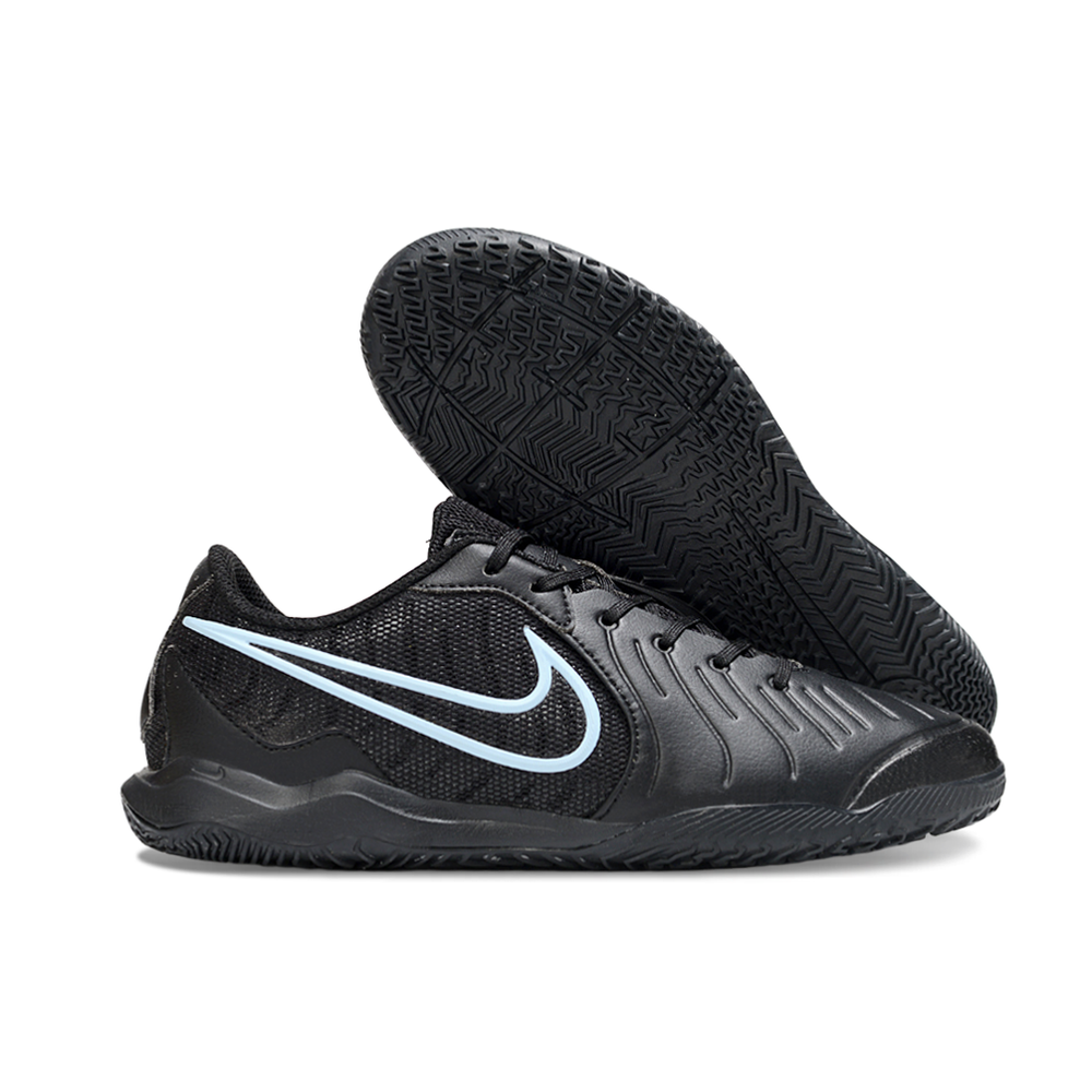 Chuteira Futsal Nike Tiempo Legend 10 Academy IC Preta e Azul "Shadow Pack"