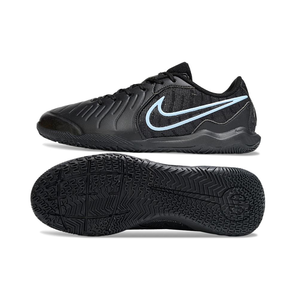 Chuteira Futsal Nike Tiempo Legend 10 Academy IC Preta e Azul "Shadow Pack"