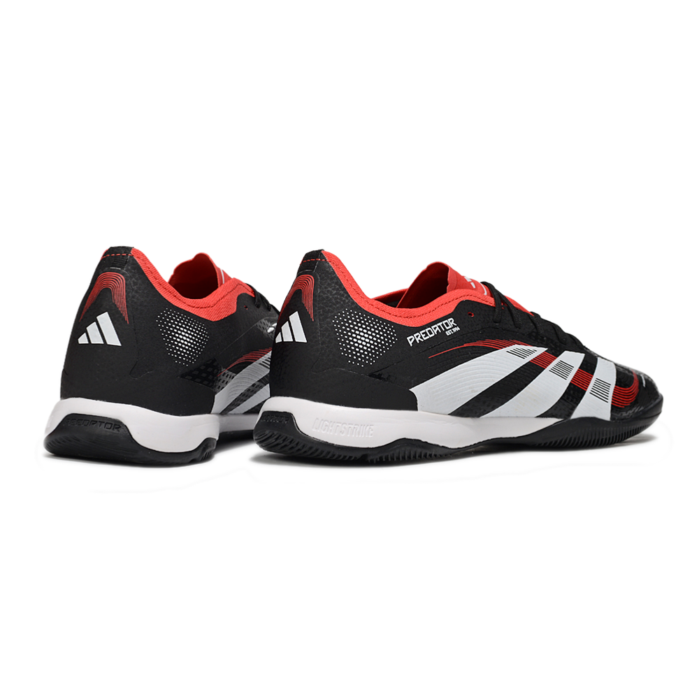 Chuteira Futsal Adidas Predator 24 Elite IC Preta, Vermelha e Branca "Predator Moments"