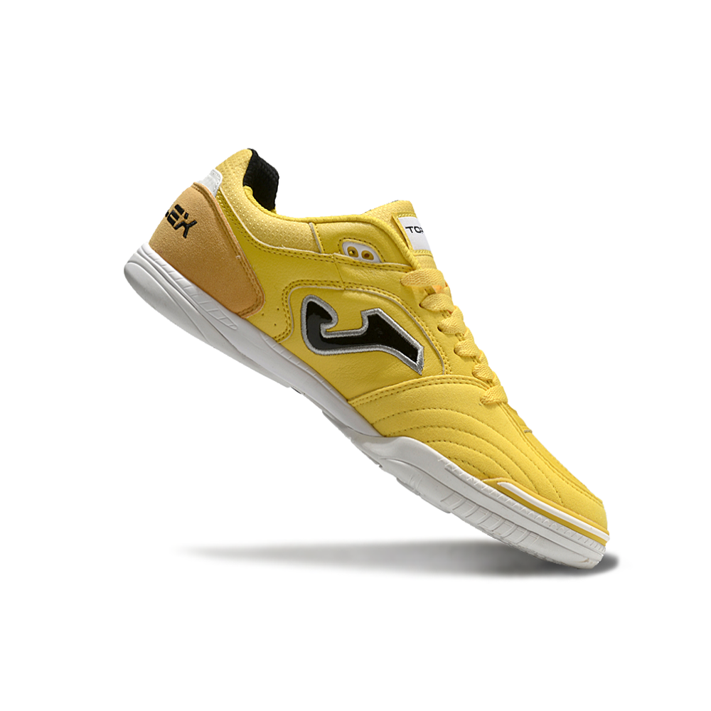 Chuteira Futsal Joma Top Flex Rebound IC Amarela e Laranja