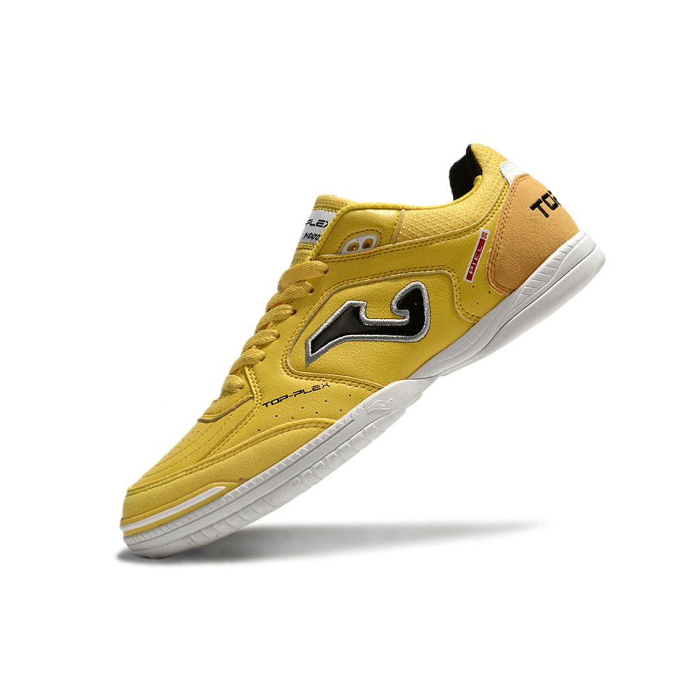 Chuteira Futsal Joma Top Flex Rebound IC Amarela e Laranja