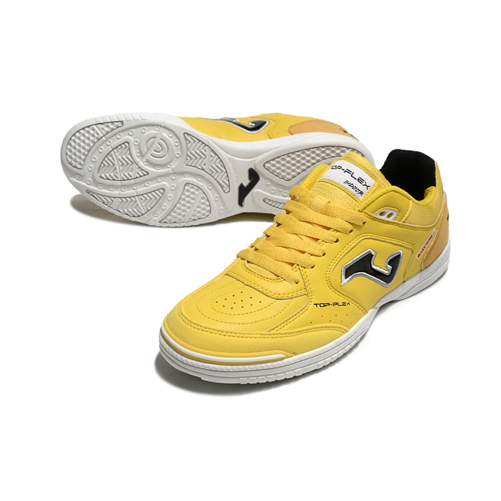 Chuteira Futsal Joma Top Flex Rebound IC Amarela e Laranja