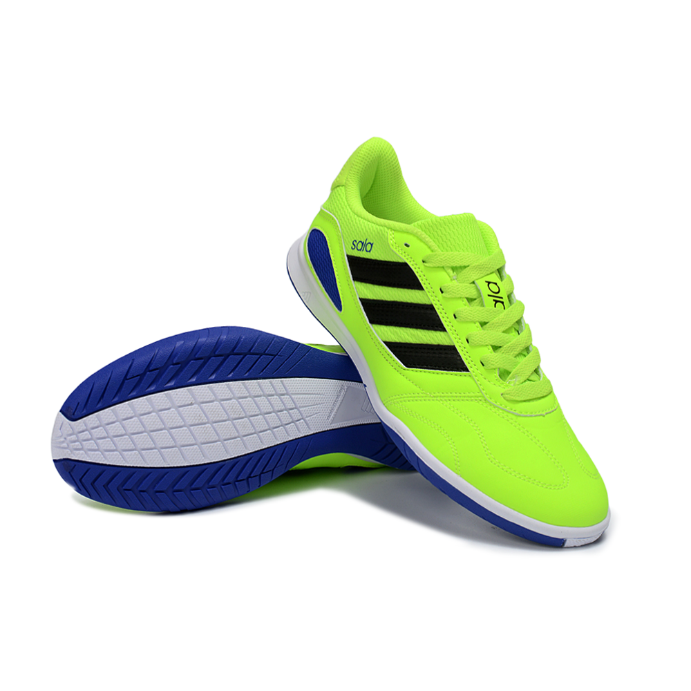 Chuteira Futsal Adidas Top Sala IC Verde, Azul e Preto