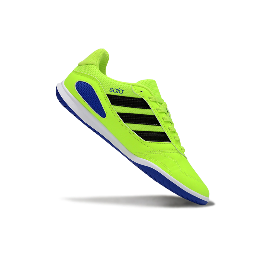 Chuteira Futsal Adidas Top Sala IC Verde, Azul e Preto