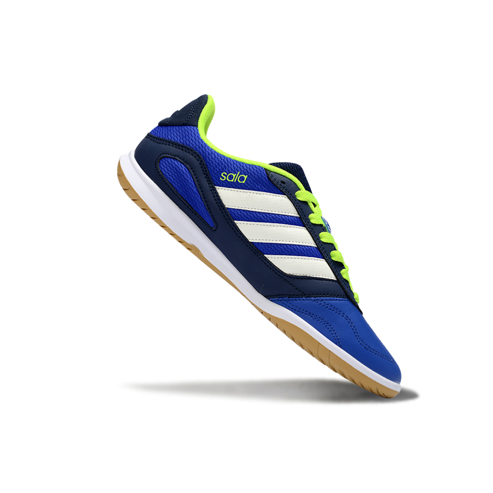 Chuteira Futsal Adidas Top Sala IC Azul, Verde e Branco 