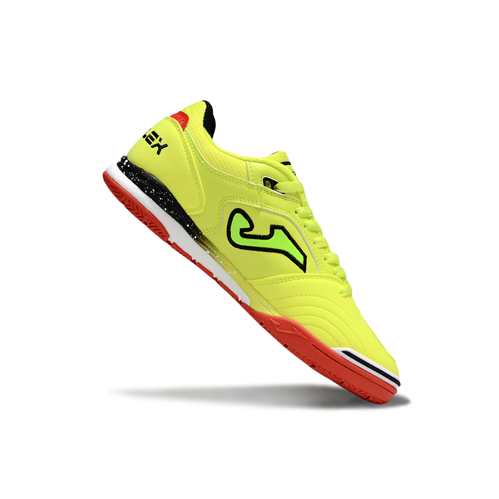 Chuteira Futsal Joma Top Flex Rebound IC Neon e Laranja